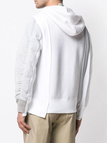 SACAI asymmetric zip-up hoodie